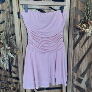 Windsor Sparkling Light Pink Strapless Party Dress